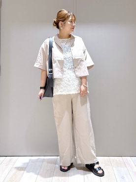 「LEPSIM（レプシィム）のアイテム」を使った、たかみなさん（レディース・166cm）の夏コーディネート