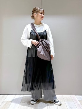 「アイテム（ワンピース/ドレス）」を使った、たかみなさん（レディース・166cm・30代）の秋コーディネート