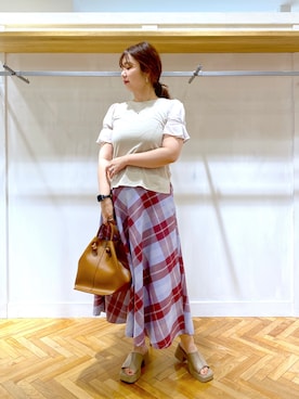 「andemiu」｜「アイテム（その他）」を使った、たかみなさん（レディース・166cm）の夏コーディネート