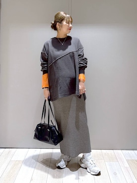 「アイテム（ママ＆ベビー）」を使った、たかみなさん（レディース・166cm）の秋コーディネート