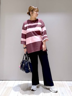 「LEPSIM（レプシィム）のアイテム」を使った、たかみなさん（レディース・166cm）の夏コーディネート