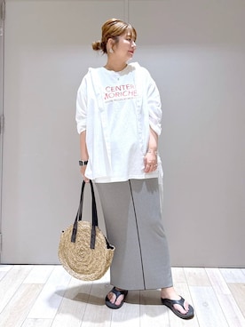 「ぽっちゃり_LEPSIM」｜たかみなさん（レディース・166cm）の夏コーディネート