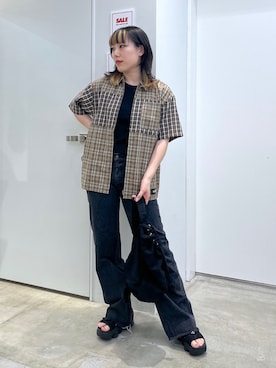 瀧澤優花さん(レディース・159cm)の夏コーディネート