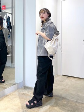 瀧澤優花さん(レディース・159cm)の夏コーディネート