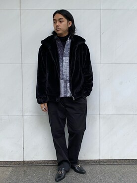 「surt（サート）のアイテム（チノパンツ）」を使った、yamagata1699さん（メンズ・172cm）の秋コーディネート
