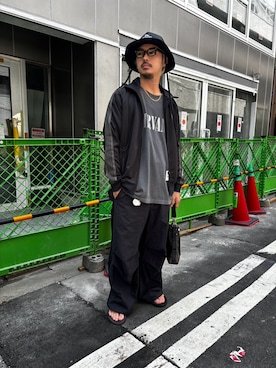 「OOFOS（ウーフォス）のアイテム」を使った、yamagata1699さん（骨格ストレート・メンズ・172cm）の夏コーディネート