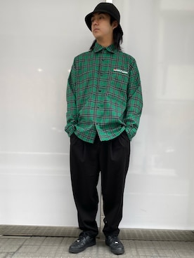 「B'2nd（ビーセカンド）のアイテム（スラックス）」を使った、yamagata1699さん（メンズ・172cm）の冬コーディネート