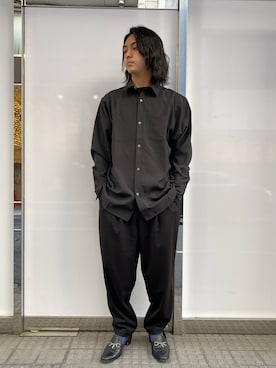「B'2nd（ビーセカンド）のアイテム（スラックス）」を使った、yamagata1699さん（メンズ・172cm）の冬コーディネート