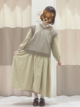 M さん（レディース・159cm）の秋コーディネート