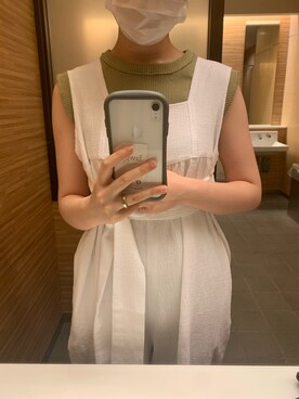 「kastane_ootd」｜「アイテム（サロペット/オーバーオール）」を使った、なかにしさん（レディース・156cm）の夏コーディネート