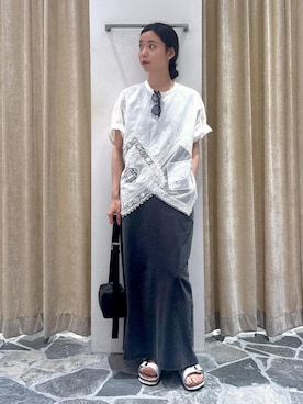「アイテム（ショルダーバッグ）」を使った、KOIKEさん（レディース・163cm・30代）の夏コーディネート