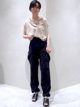 「ROTHCO（ロスコ）のアイテム」を使った、KOIKEさん（レディース・163cm）の夏コーディネート