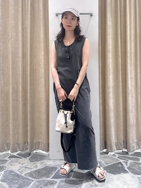 「アイテム（帽子）」を使った、KOIKEさん（レディース・163cm・30代）の夏コーディネート
