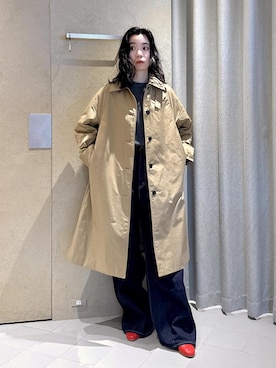 「アイテム（パンプス、レッド系）」を使った、KOIKEさん（レディース・163cm）の秋コーディネート