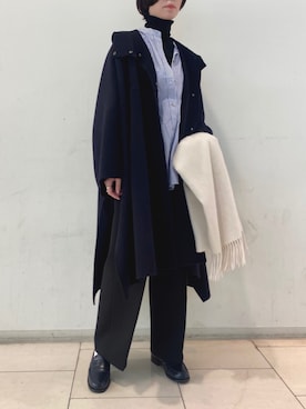 「J.M. WESTON（ジェイエムウエストン）のアイテム」を使った、KOIKEさん（レディース・163cm）の冬コーディネート