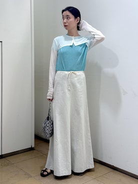 「アイテム（デニムスカート）」を使った、KOIKEさん（レディース・163cm・30代）の夏コーディネート