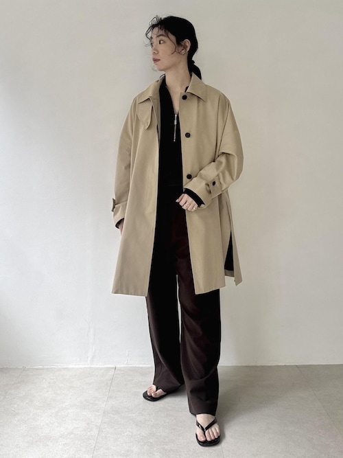 tacca テントシルエットステンカラーコート（ステンカラーコート