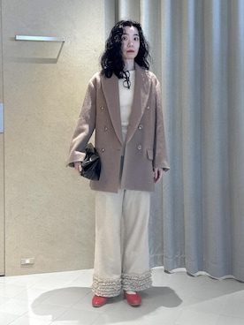 「アイテム（パンプス）」を使った、KOIKEさん（レディース・163cm・30代）の冬コーディネート