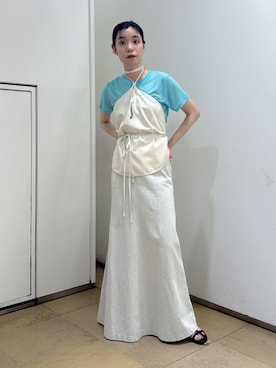 「アイテム（デニムスカート）」を使った、KOIKEさん（レディース・163cm・30代）の夏コーディネート