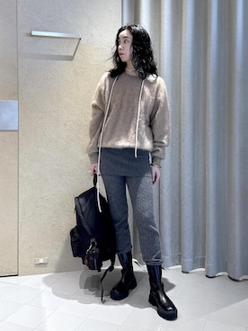 「アイテム（バックパック/リュック）」を使った、KOIKEさん（レディース・163cm・30代）の秋コーディネート