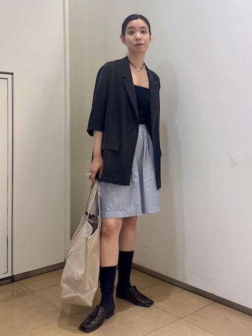 [25SS]GENTLE SILK ハーフスリーブジャケット【セットアップ対応・洗える】