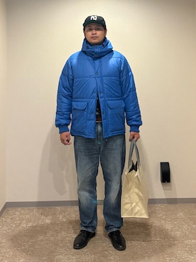 「アイテム（ドレスシューズ）」を使った、美沙樹さん（メンズ・180cm・20代）の冬コーディネート