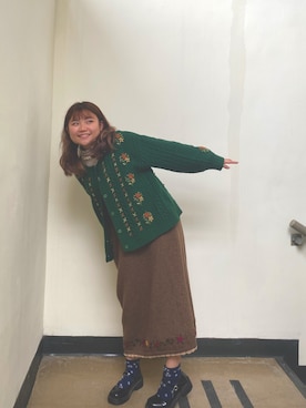 「通勤穿搭」｜「アイテム（ジャケット/アウター）」を使った、はるみさん（レディース・149cm）の春コーディネート