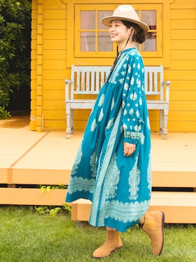 「チャイハネ（チャイハネ）のアイテム（帽子）」を使った、チャイハネSTAFF Shioriさん（レディース・167cm）の秋コーディネート