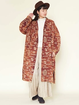 「チャイハネ（チャイハネ）のアイテム（ブーツ）」を使った、チャイハネSTAFF Shioriさん（レディース・167cm）の冬コーディネート