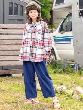 「チャイハネ（チャイハネ）のアイテム（キャップ）」を使った、チャイハネSTAFF Shioriさん（レディース・167cm）の秋コーディネート