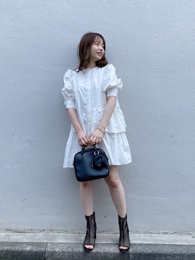 「Chico（チコ）のアイテム（チュニック）」を使った、nagochanさん（レディース・156cm）の夏コーディネート