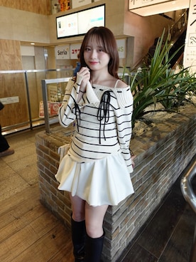 「アイテム（ワンピース/ドレス）」を使った、nagochanさん（レディース・156cm）の冬コーディネート