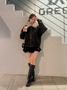 「アイテム（ブルゾン）」を使った、nagochanさん（レディース・156cm）の夏コーディネート