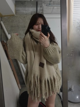 「アイテム（ワンピース/ドレス）」を使った、nagochanさん（レディース・156cm）の冬コーディネート