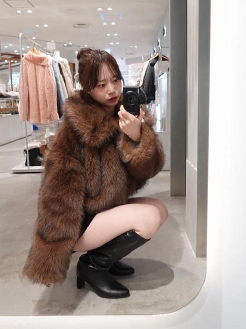 ファーショートコート