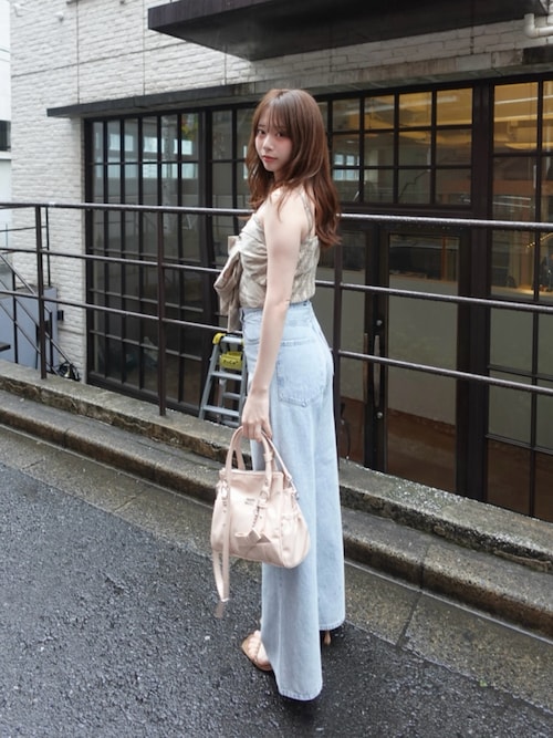 もちこ様・2点 ダメージワイドデニム（デニムパンツ）｜Chico（チコ）のファッション