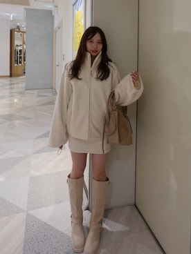 「アイテム（ボストンバッグ）」を使った、nagochanさん（レディース・156cm）の秋コーディネート