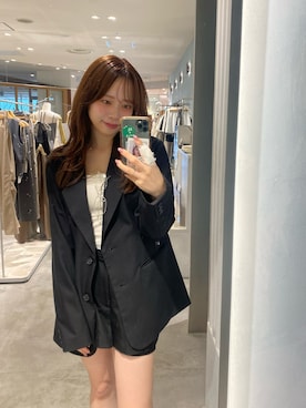 「アイテム（テーラードジャケット）」を使った、nagochanさん（レディース・156cm）の秋コーディネート