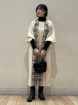 久富さん(レディース・161cm)の冬コーディネート