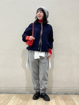 「FRATELLI TALLI（フラテリタリ）のアイテム」を使った、久富さん（レディース・161cm）の冬コーディネート