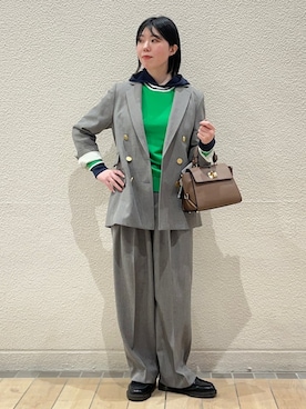 久富さん(レディース・161cm)の冬コーディネート