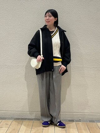 WEB限定】SHIPS any: 2WAY ジップ ブルゾンを使った人気ファッション