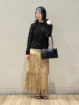 「アイテム（財布）」を使った、久富さん（レディース・161cm）の夏コーディネート