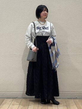 久富さん(レディース・161cm)の冬コーディネート