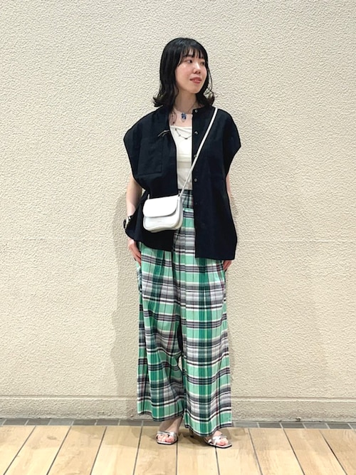 チェック&アタック セール】SHIPS any:〈洗濯機可能〉マドラス チェック タック フレア