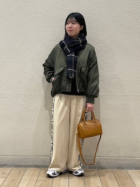 久富さん（レディース・161cm）の冬コーディネート