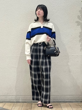 「アイテム（財布）」を使った、久富さん（レディース・161cm）の夏コーディネート