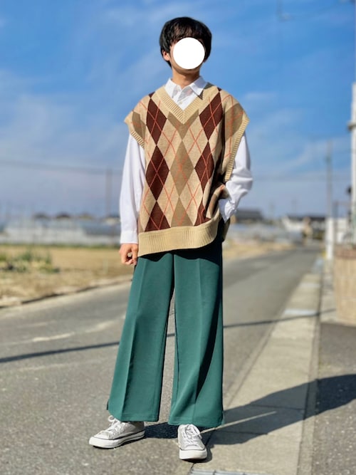セール】ハイウエスト ワイドスラックス / high waist wide