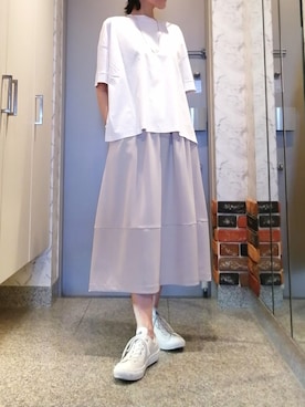 「STYLE DELI（スタイルデリ）のアイテム（スカート）」を使った、ナナ★さん（レディース・161cm）の夏コーディネート