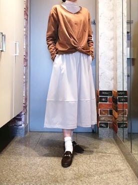 「STYLE DELI（スタイルデリ）のアイテム（スカート）」を使った、ナナ★さん（レディース・161cm）の春コーディネート